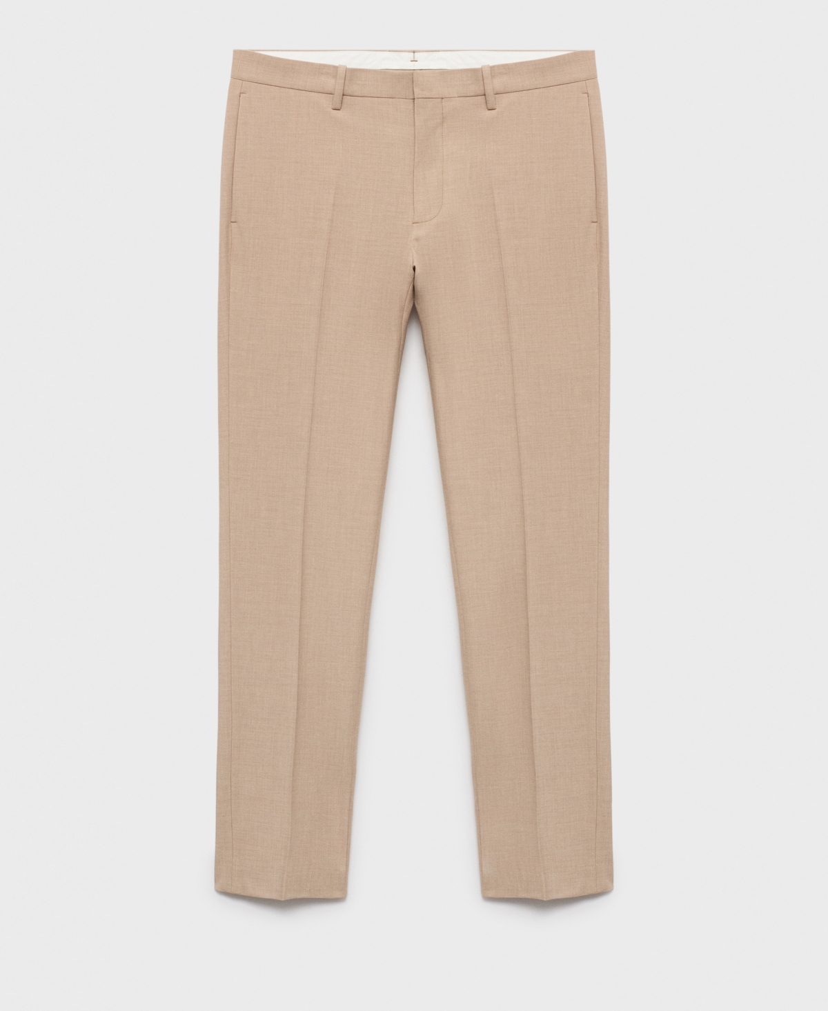 Mango Paris Slim Fit Suit Pants In Neutral