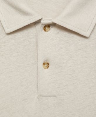 Men's Linen Blend Slim Fit Polo Shirt