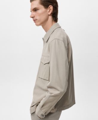 Men's Pockets Lyocell Cotton Jacket