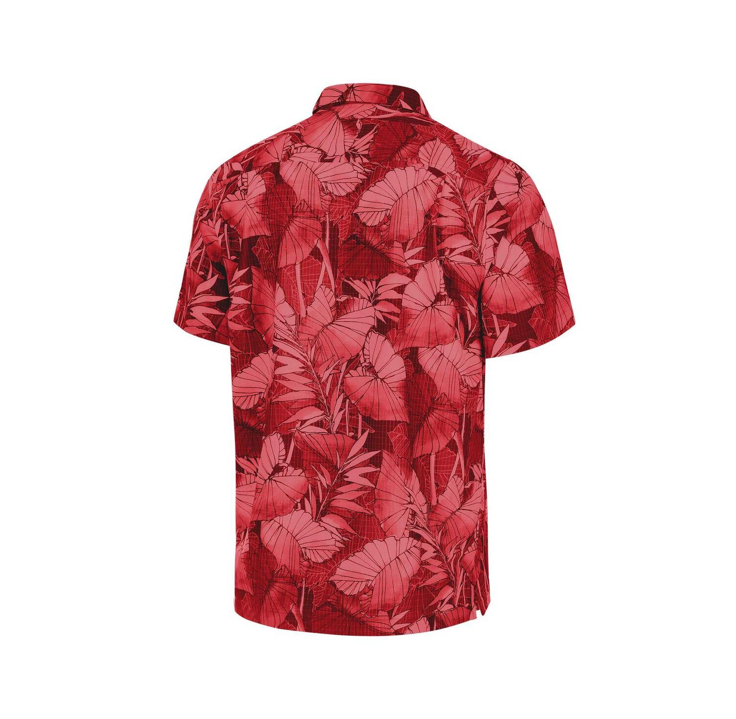 Men's Cardinal Arizona Cardinals Bahama Coast Nuevo Fronds Camp Button-Up Shirt