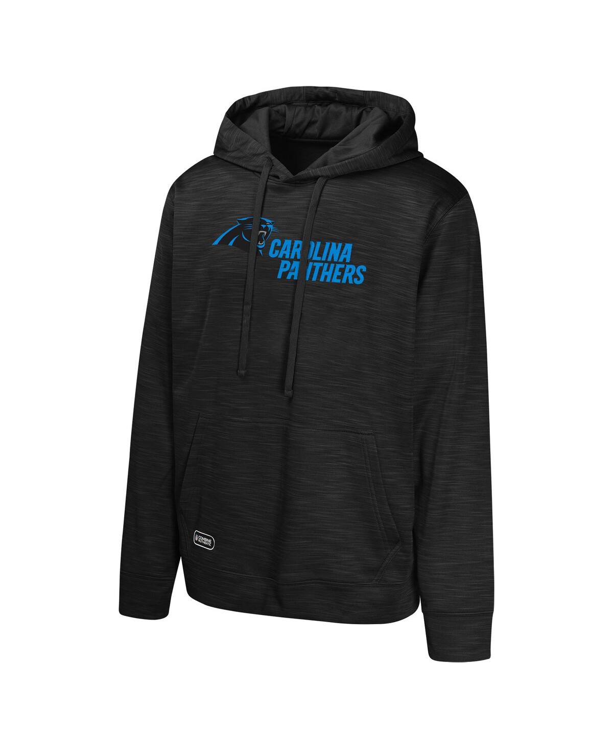 Outerstuff Men's Black Carolina Panthers Streak Fleece Pullover Hoodie In Black
