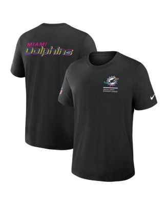 Nike - Men's Black Miami Dolphins 2025 NFL Crucial Catch Tri-Blend Dri-FIT T-Shirt