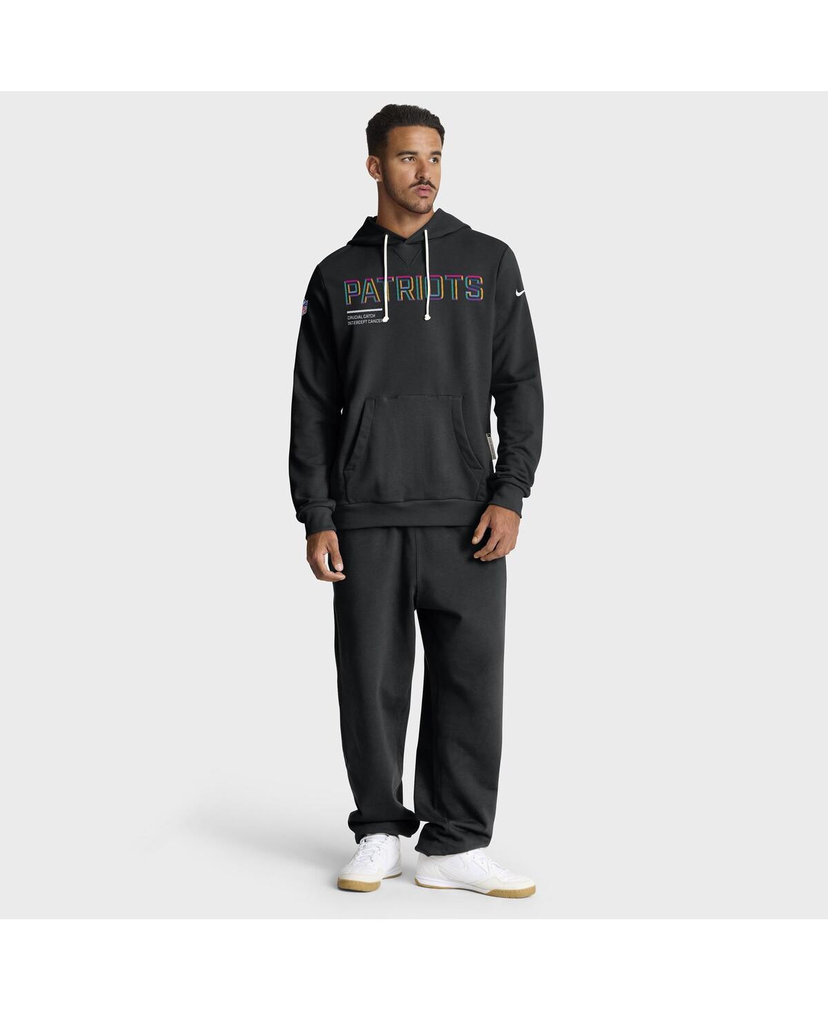 Nike New York Jets Crucial Catch Sideline  Men's Dri-fit Nfl Pullover Hoodie In Black