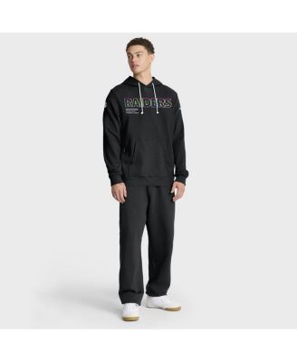 Men's Black Las Vegas Raiders 2025 NFL Crucial Catch Sideline Standard Issue Dri-FIT Hoodie