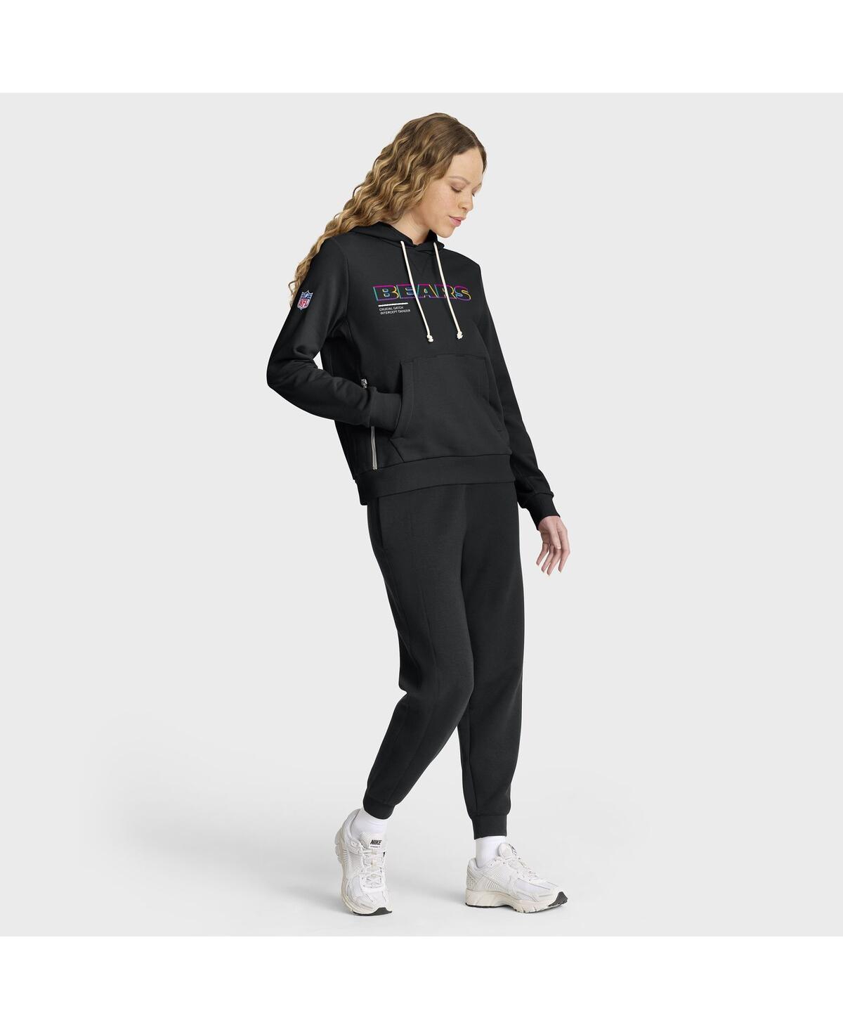 Nike Women's Black Chicago Bears 2025 Nfl Crucial Catch Sideline Standard Issue Dri-fit Hoodie In Black
