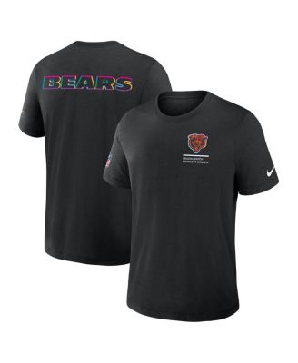 Nike - Men's Black Chicago Bears Tall 2025 NFL Crucial Catch Tri-Blend Dri-FIT T-Shirt