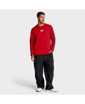Men's Red Kansas City Chiefs Sideline Scripted to Win Performance Long Sleeve T-Shirt
