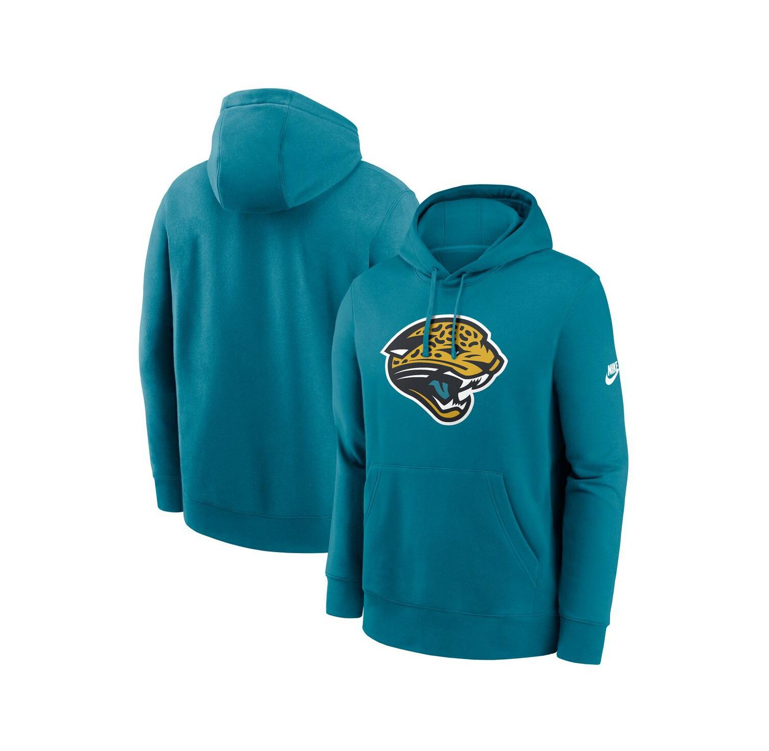 Men's Teal Jacksonville Jaguars Club Fleece Pullover Hoodie