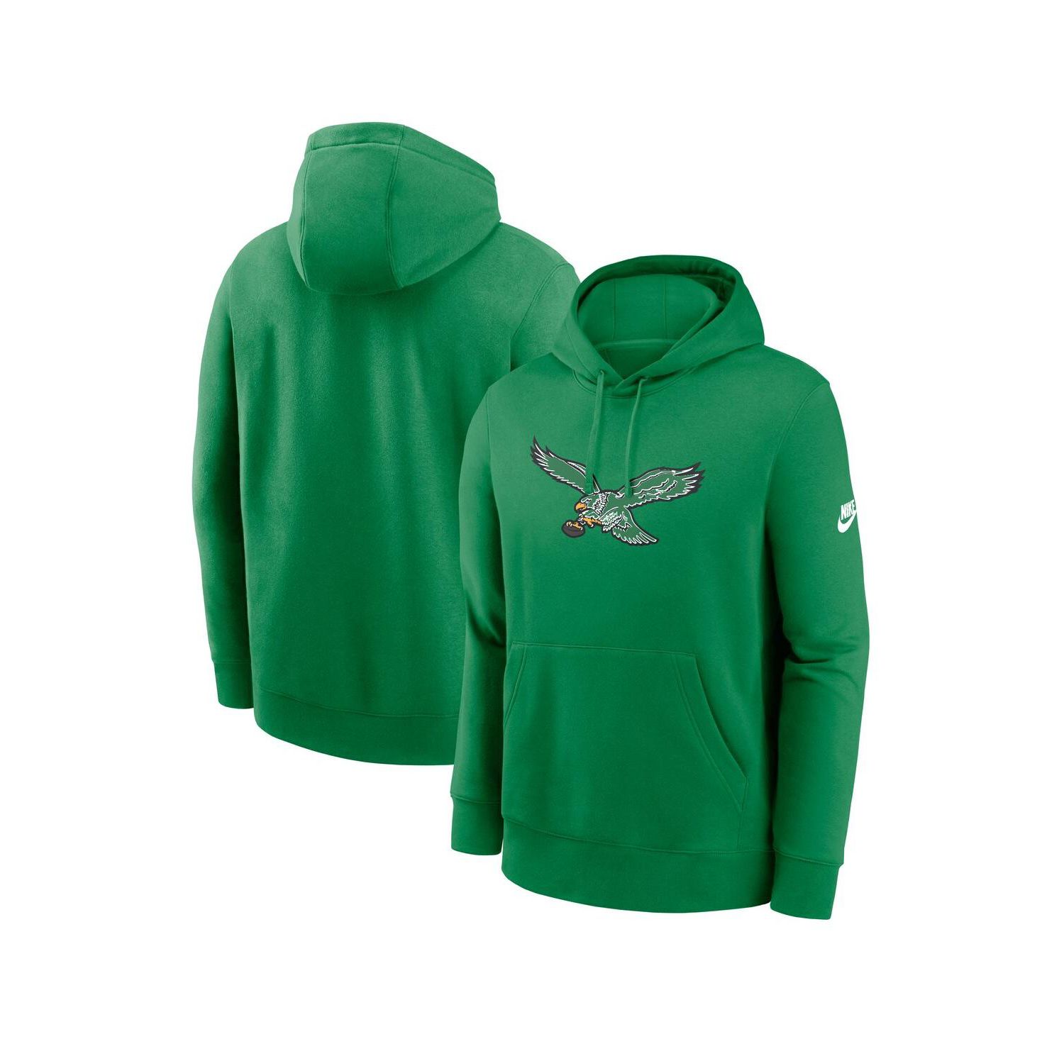 Men's Kelly Green Philadelphia Eagles Club Fleece Pullover Hoodie