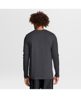 Men's Anthracite Detroit Lions Primetime Legend Icon Performance Long Sleeve T-Shirt