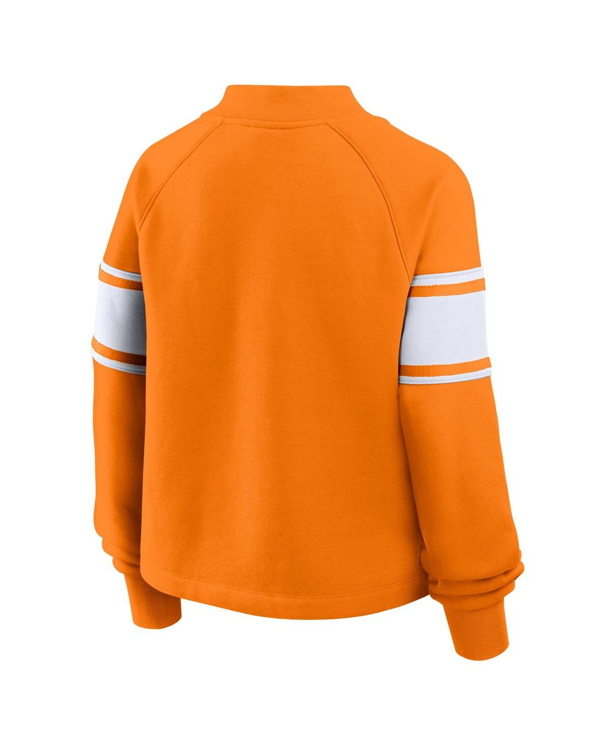 Fanatics Women's Tennessee Orange Tennessee Volunteers Oversized Hometown Premium Punt Coverage Raglan Pullov In Orange