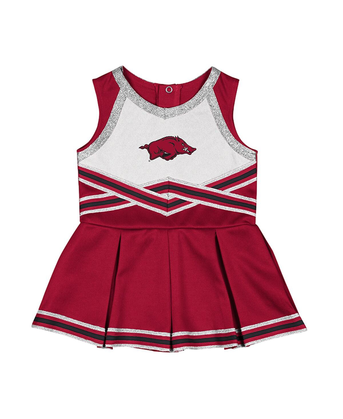 Colosseum Girls Baby Boys And Girls Cardinal Arkansas Razorbacks Lollipop Park Cheer Dress In Red