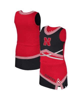 Colosseum - Big Girls Scarlet Nebraska Huskers Lollipop Park Cheer Two-Piece Set