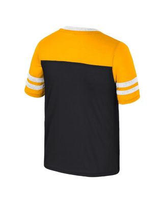 Big Girls Black Iowa Hawkeyes Princess Bubblegum Bling T-Shirt