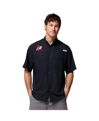 Columbia - Men's Black Arkansas Razorbacks Tamiami Omni-Shade Button-Down Shirt