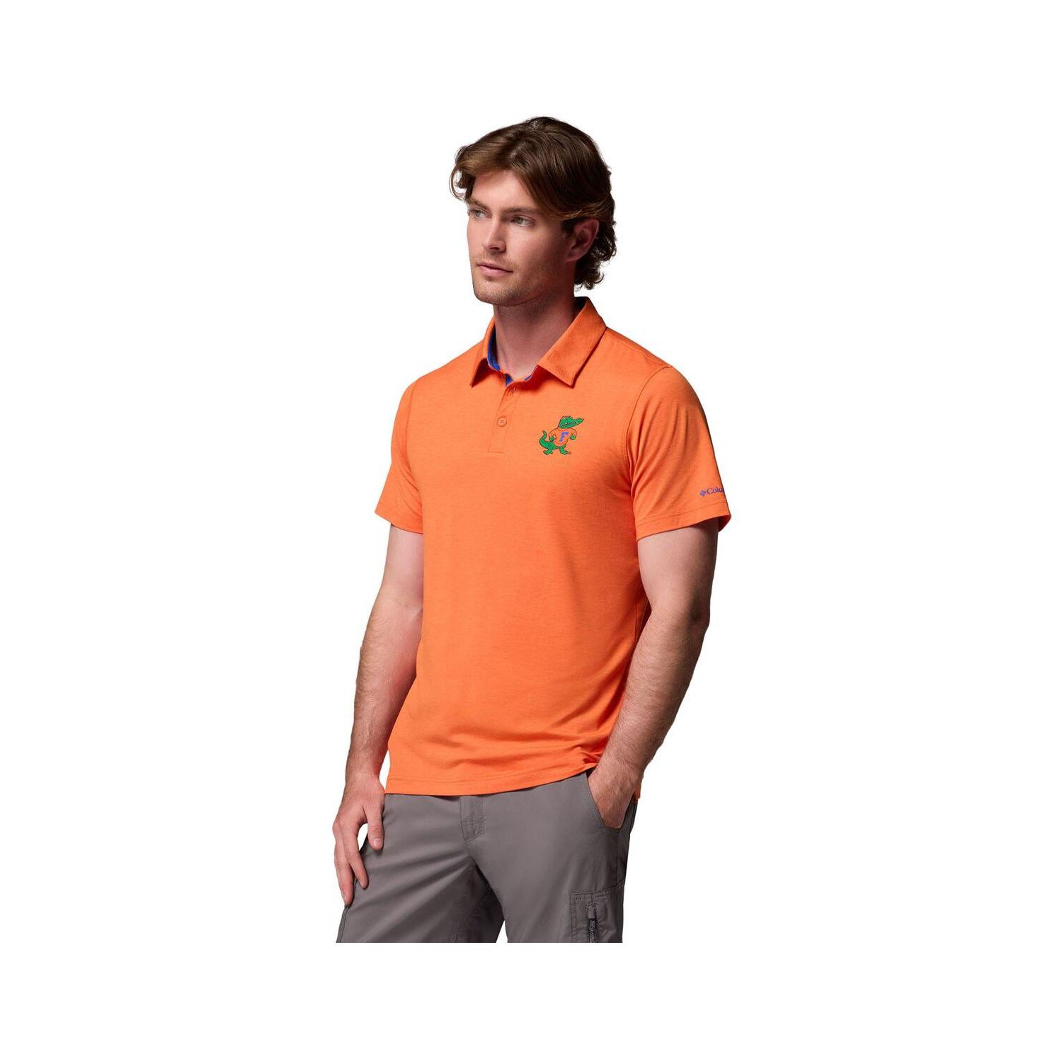 Men's Orange Florida Gators Tech Trail Polo Shirt