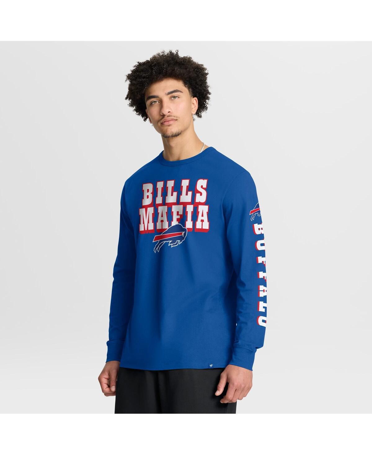 Мужская футболка Royal Buffalo Bills Hometown Sweep Legacy с длинным рукавом