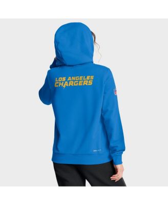 Women's Powder Blue Los Angeles Chargers Sideline Standard Issue&nbsp;Initial Home&nbsp;Dri-FIT Hoodie