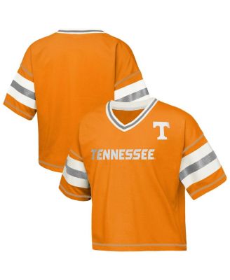 Outerstuff - Big Girls Tennessee Orange Tennessee Volunteers Gridiron Jersey V-Neck T-Shirt