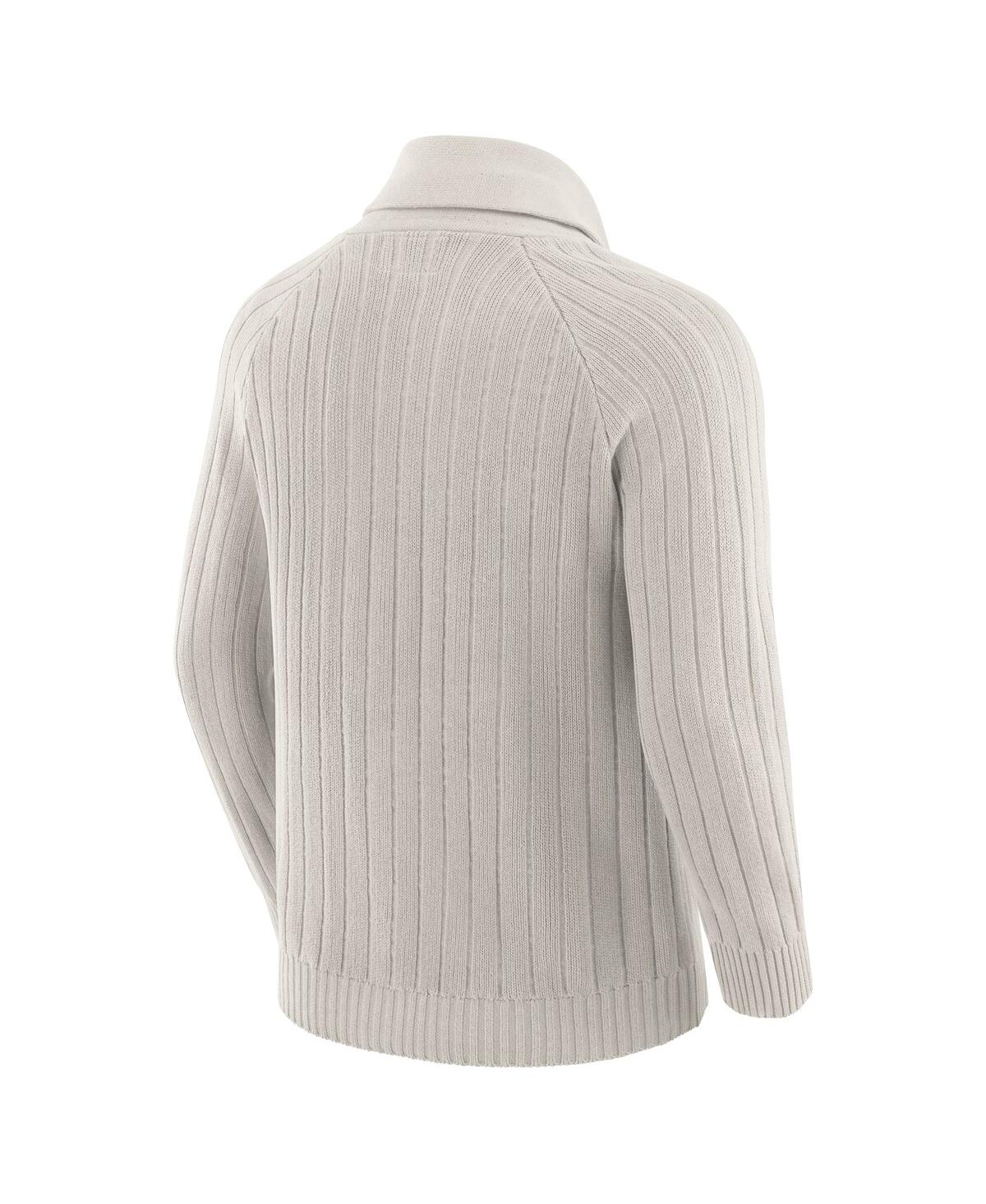 J. Palmer Men's Gray San Francisco 49ers The Playmaker Cardigan Raglan Sweater In Gray