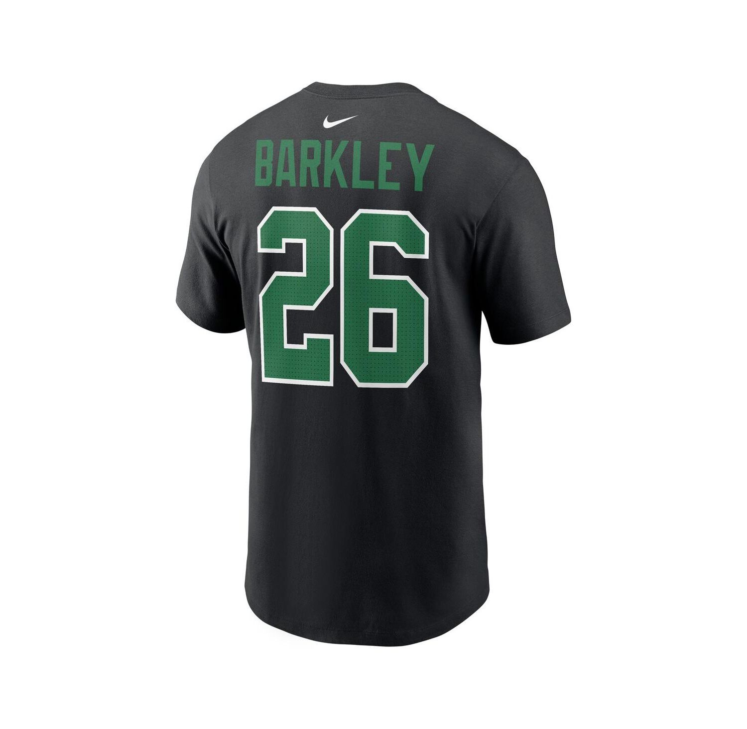 Men's Saquon Barkley Black Philadelphia Eagles Player Name & Number T-Shirt