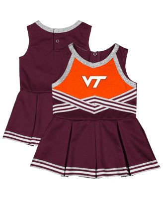 Colosseum - Girls Baby Boys and Girls Maroon Virginia Tech Hokies Lollipop Park Cheer Dress