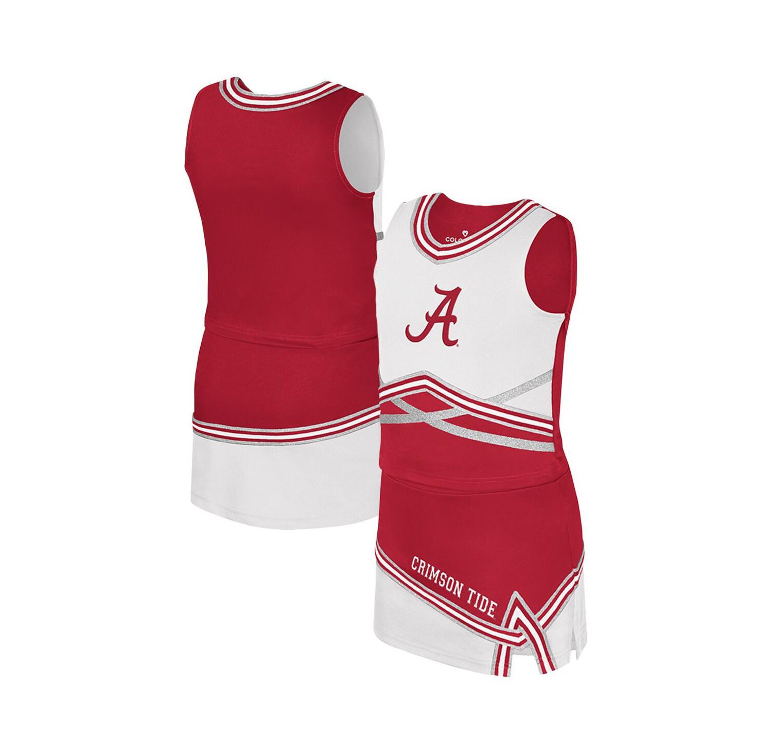 Big Girls 2-Piece Crimson Alabama Crimson Tide Lollipop Park Cheer Set