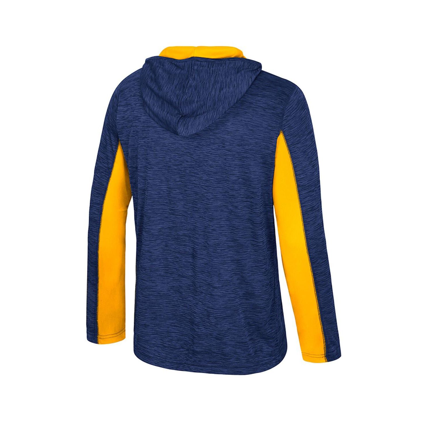 Men's Navy West Virginia Mountaineers Always Sunny Quarter-Zip Hoodie