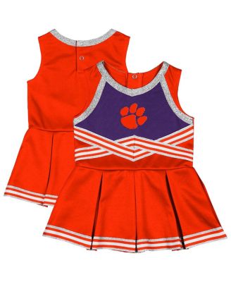 Colosseum - Girls Baby Boys and Girls Orange Clemson Tigers Lollipop Park Cheer Dress
