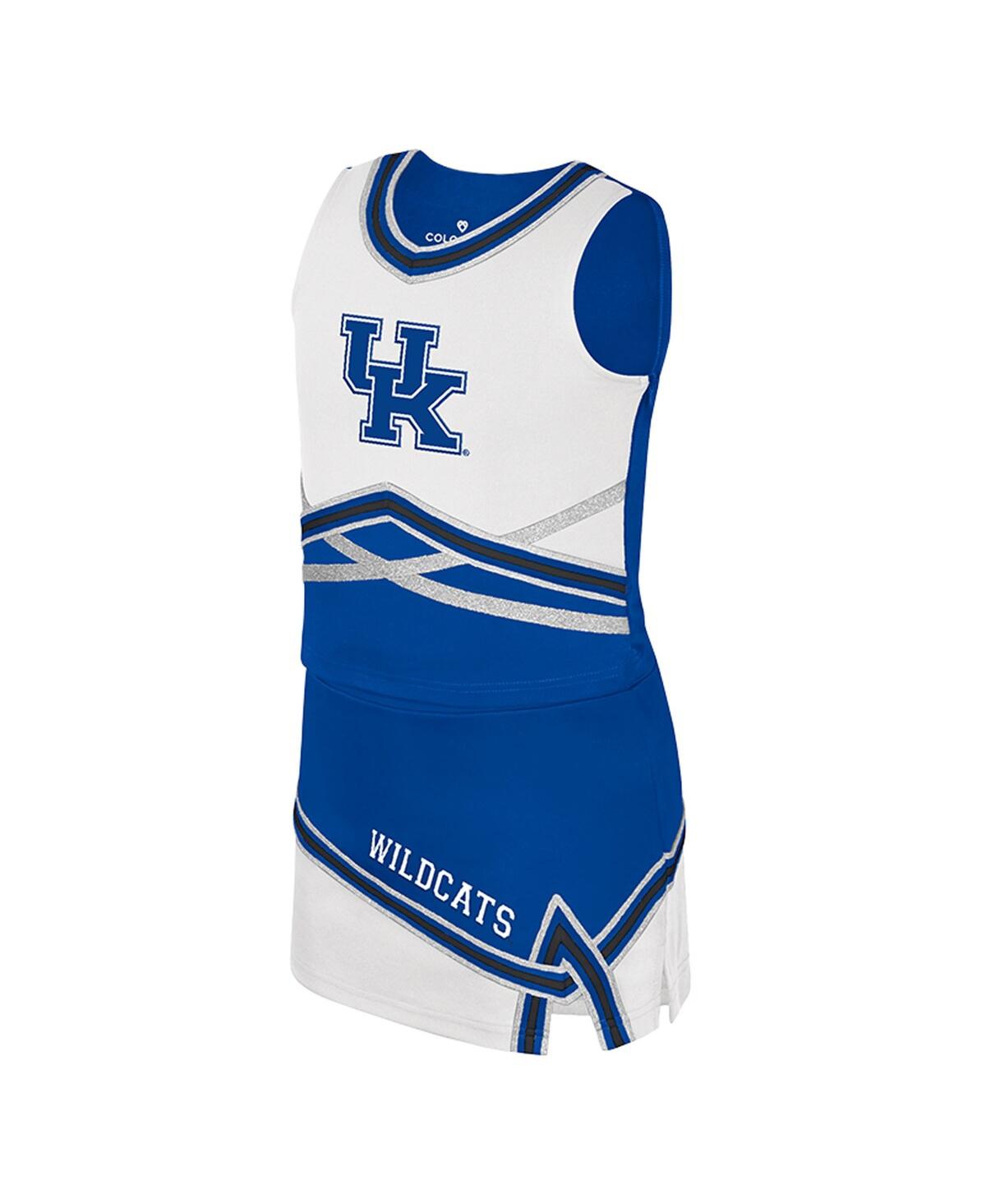 Colosseum Big Girls 2-piece Royal Kentucky Wildcats Lollipop Park Cheer Set In Multi
