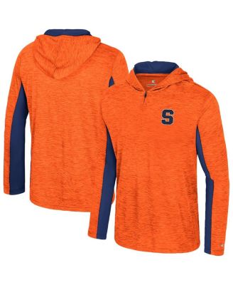 Colosseum - Men's Orange Syracuse Orange Always Sunny Quarter-Zip Hoodie