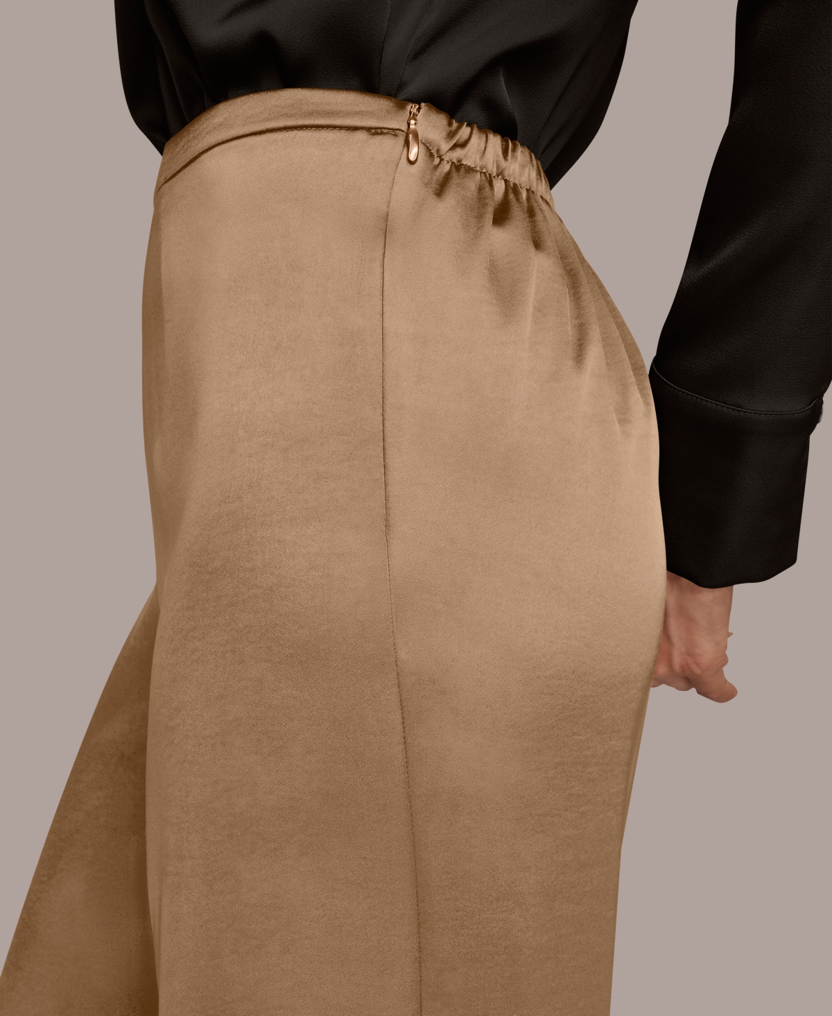 Donna Karan Women's Wide Leg Pants In Brown