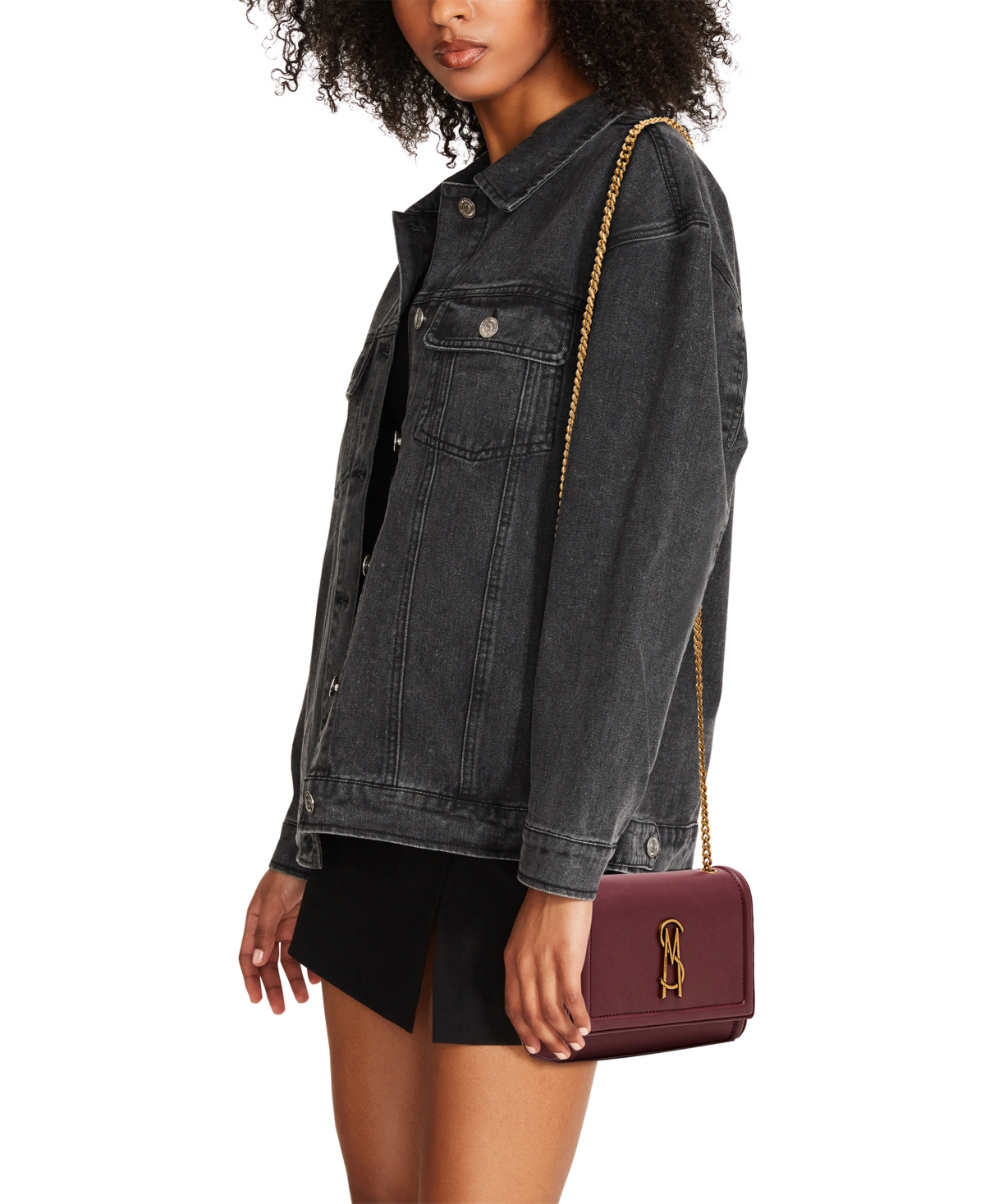 Steve Madden Blarisa-l Mini Convertible Shoulder Bag In Burgundy