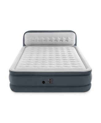 Dura-Beam Deluxe Ultra Plush Headboard Queen Mattress with Built-In Pump