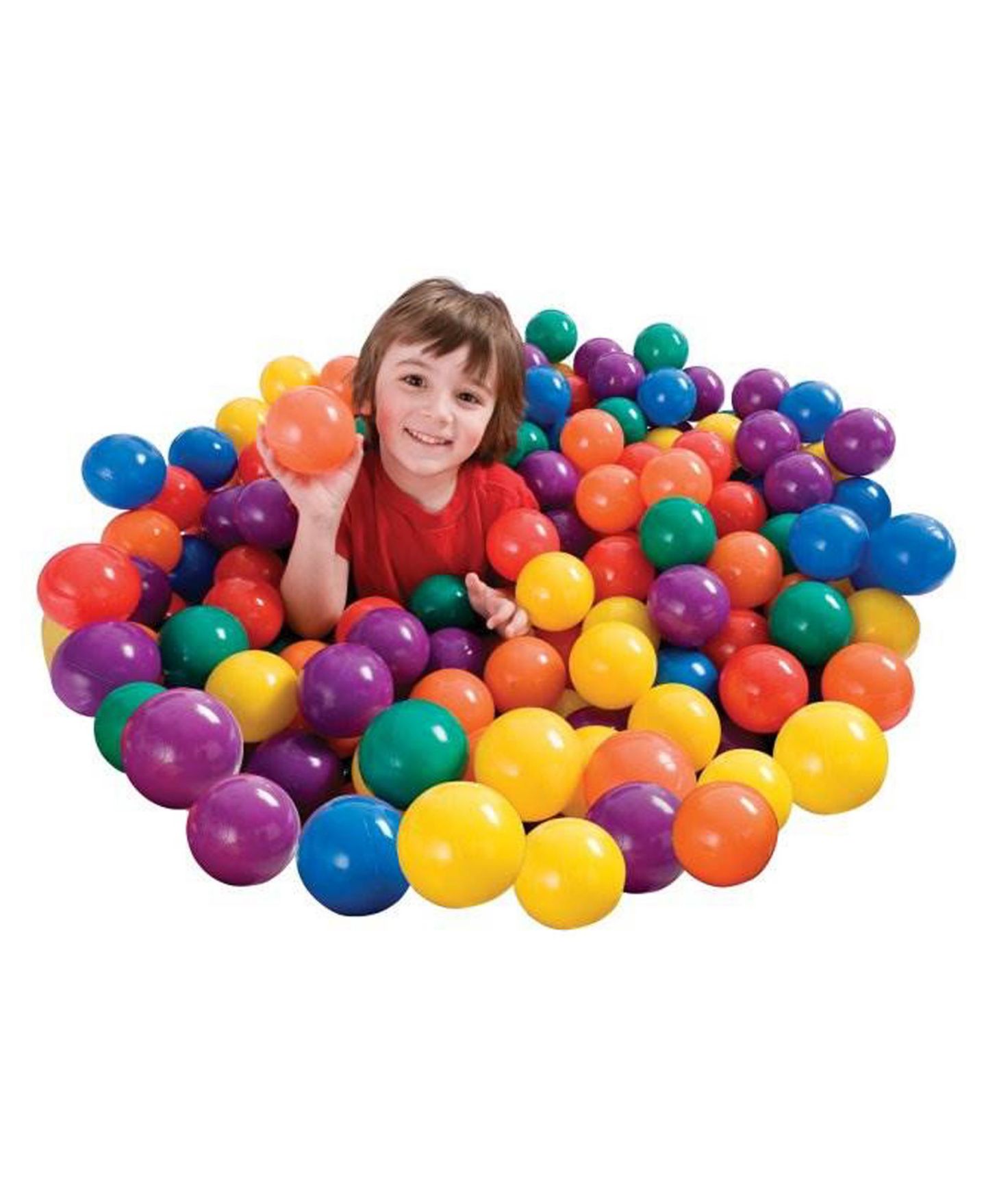 Детские игрушки Intex Fun Ballz 2.5" Multi-Colored Plastic Balls, 100-Pack, Ages 3+ — фото 3