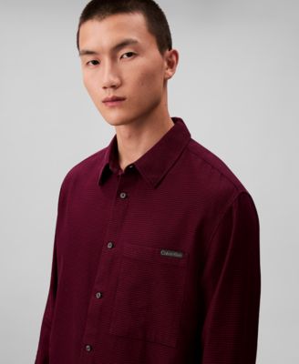 Men's Classic-Fit Yarn-Dyed Houndstooth Shirt