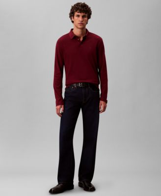 Supima Cotton Long Sleeve Polo Shirt