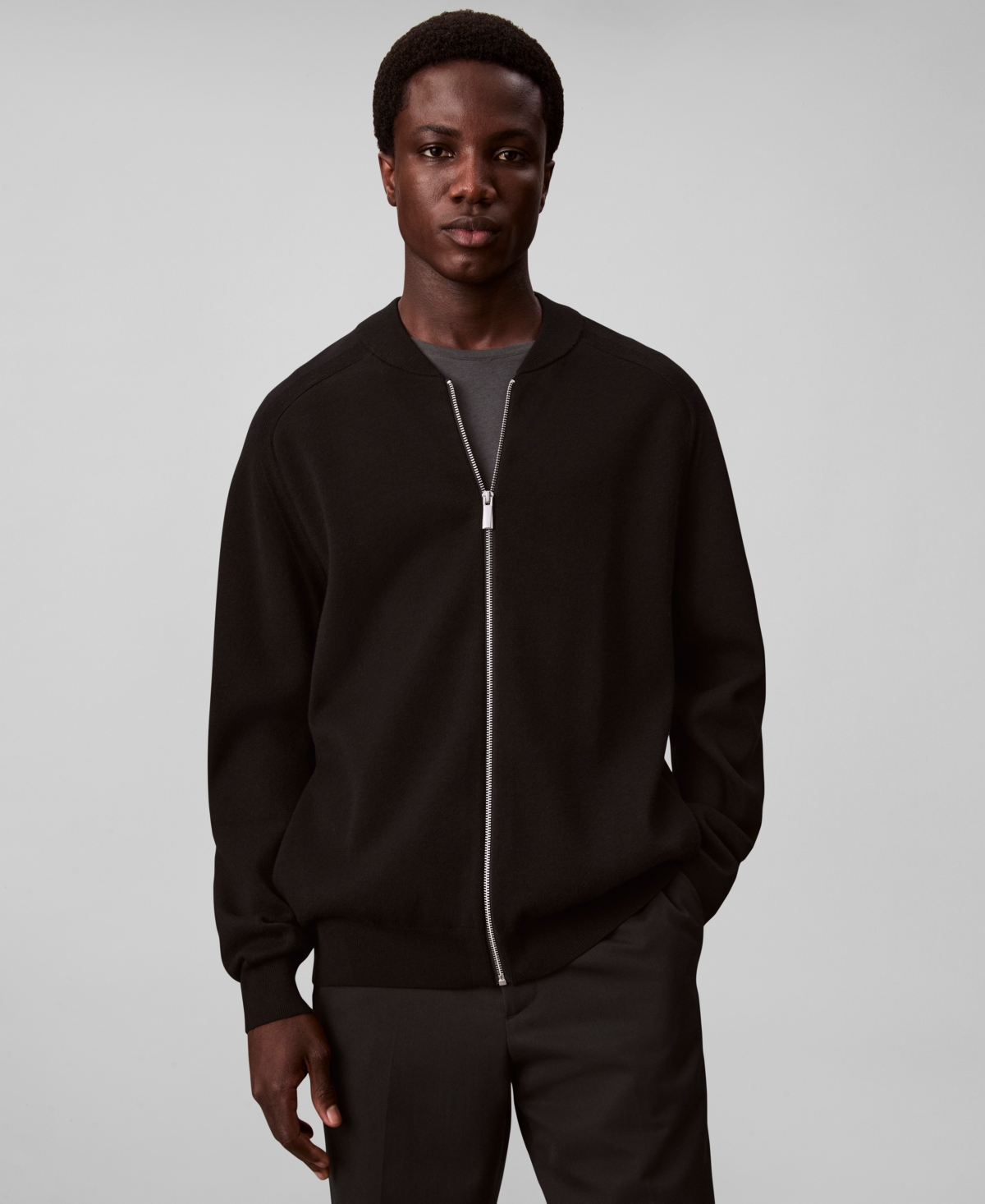 Calvin Klein Men's Tech Knit Bomber Jacket