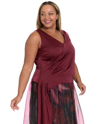 Plus Size V-Neck Top