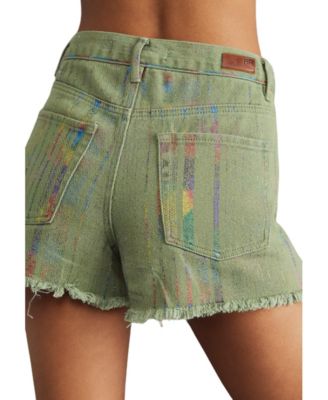 Women's Paloma Over The Rainbow High-Rise Denim Shorts