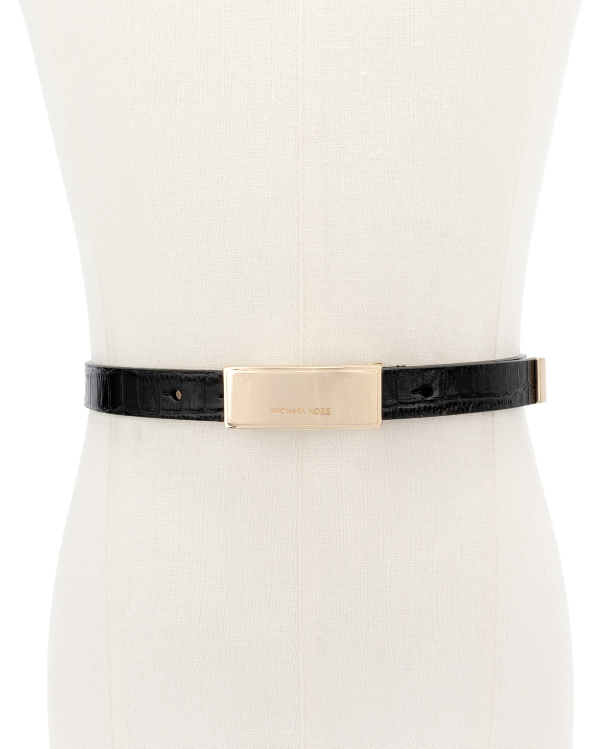 Michael Kors 20mm Non-reversible Belt In Black