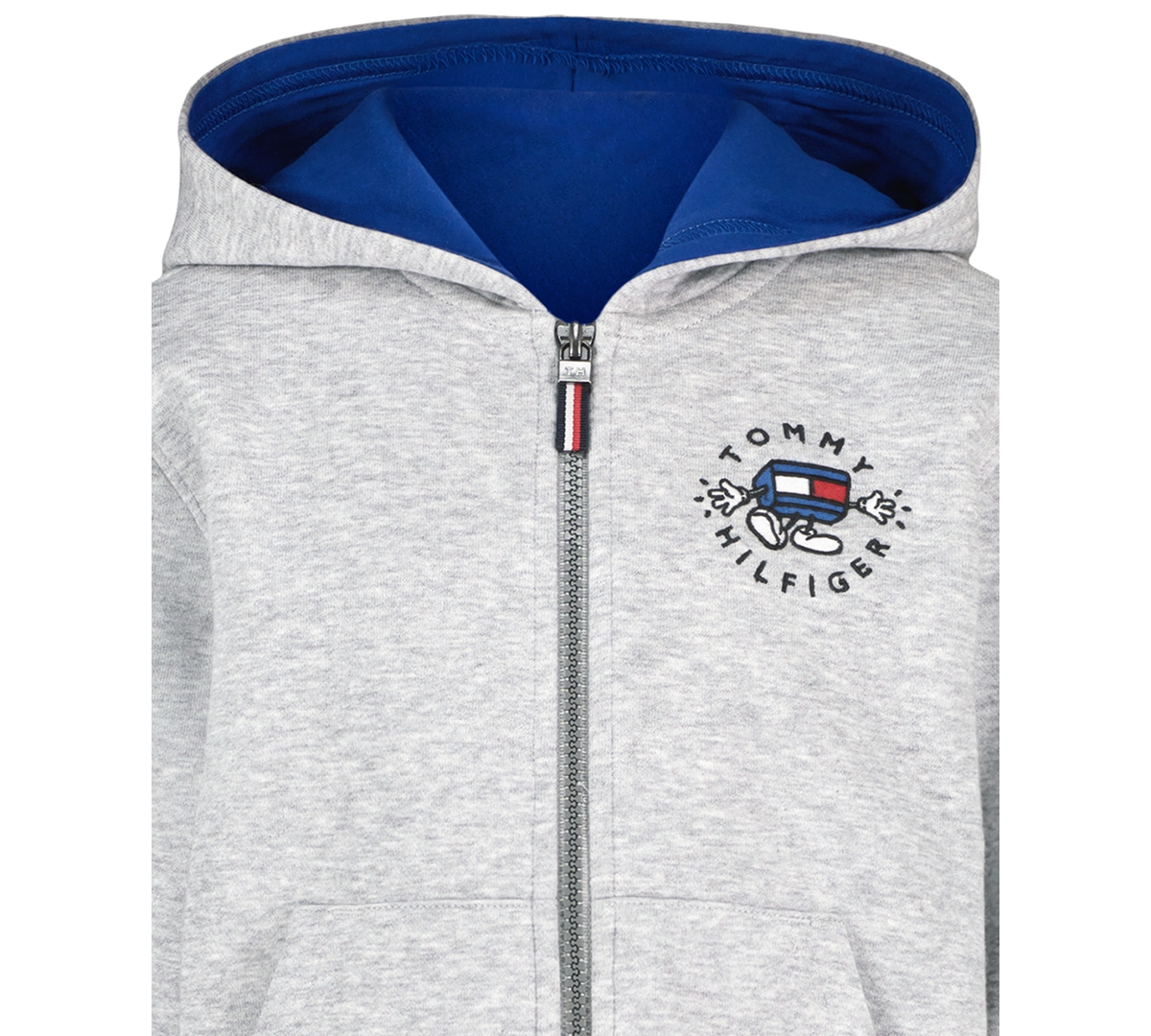 Tommy Hilfiger Boys 2t-7 Logo Hoodie In Gray