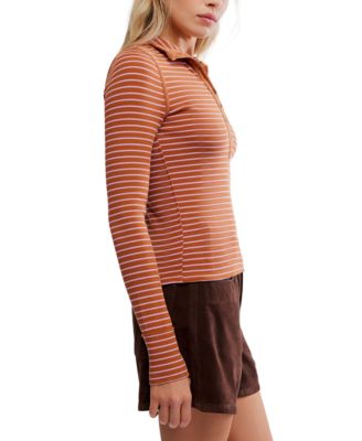 Women's Lake Henley Striped Top