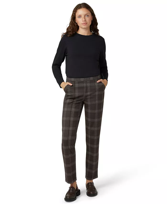 Women's Plaid Pattern Trouser Pants