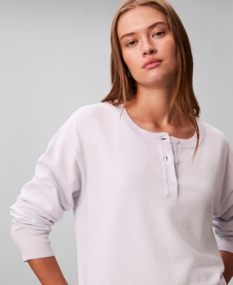 Women's Long Sleeve Henley T-Shirt