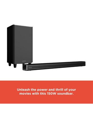 150W Bluetooth 5.0 Audio Sound Bar with Wireless Subwoofer and FM Radio