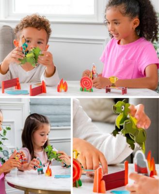 Dragon Trainer Playset: Buildable Paper Toy for Kids Ages 3 + Story-Based Imaginative Play - Curious Kingdom