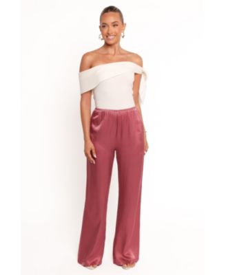 Women's Carissa Satin Wide-Leg Pants