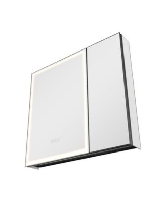 Lighted Medicine Cabinet with HD Tempered Glass Mirror Recessed Wall