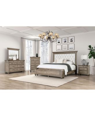 Weathered Oak Storage Cabinet